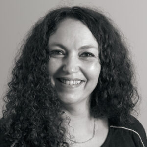 Portrait Karine Teissier Radioshop Noir Blanc