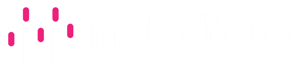 Logo Melodious Couleur Negatif Transparent Radioshop