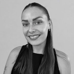 Portrait Lea Verhaeghe Radioshop Noir Blanc